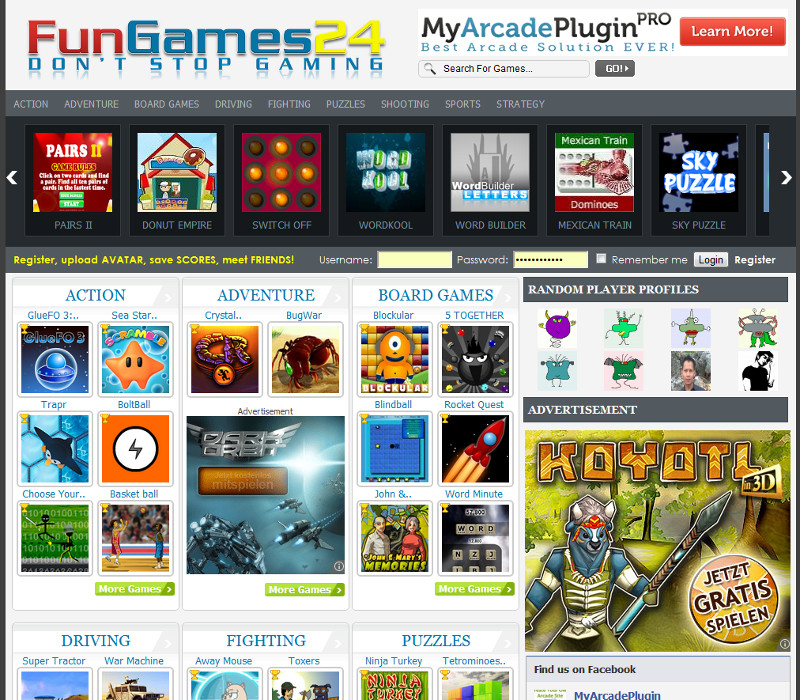 how to create an online game website for free